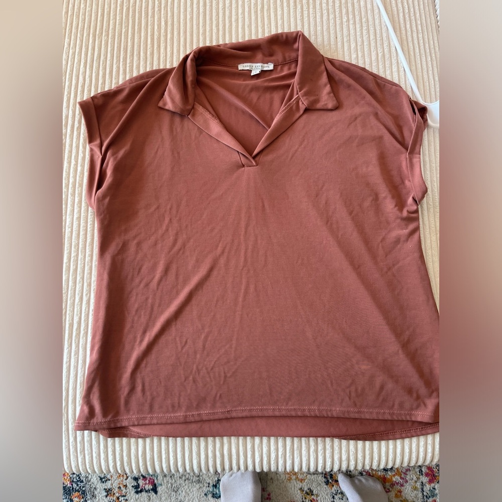 Green Envelope Women’s V-neck